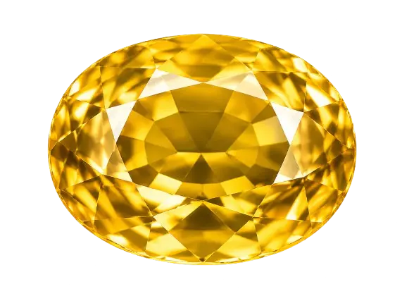 Natural Yellow Sapphire (Pukhraj) Ring